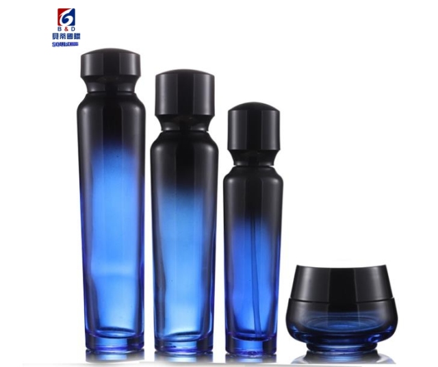 High-end skin care glass set bottle