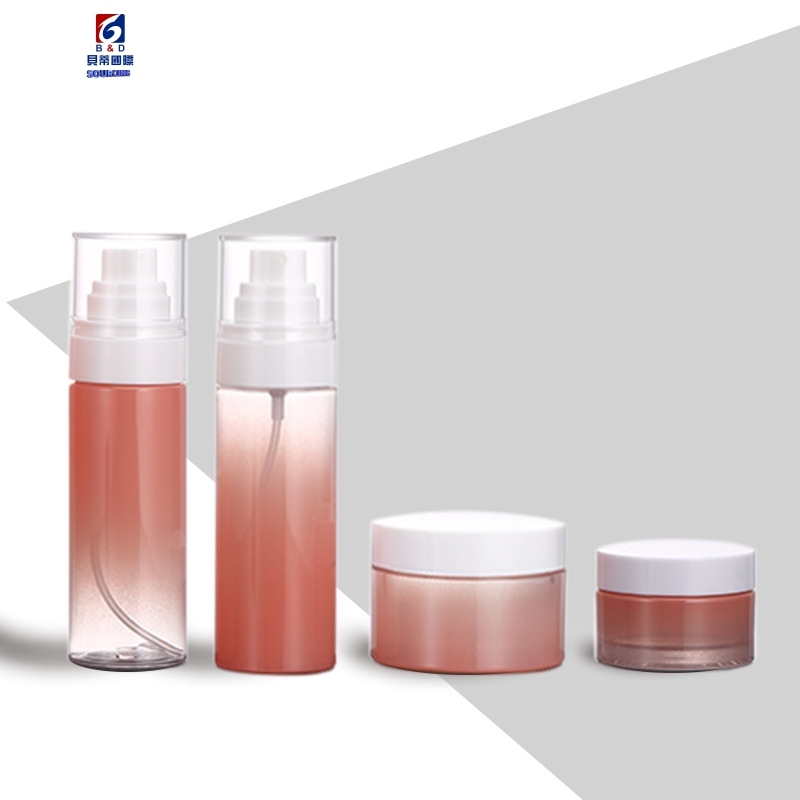 High Grade Spray gradient plastic set bottle
