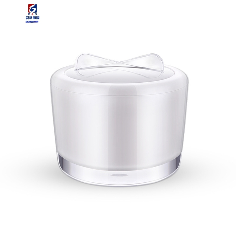 50G Double round bow cream jar
