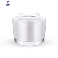 50G Double round bow cream jar