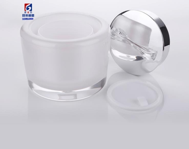 50G Double round bow cream jar