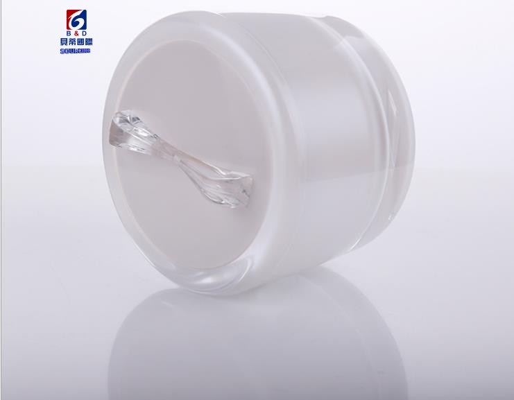 50G Double round bow cream jar