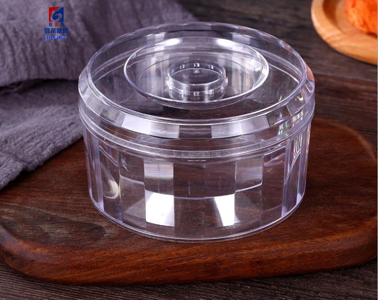 Transparent packaging plastic box