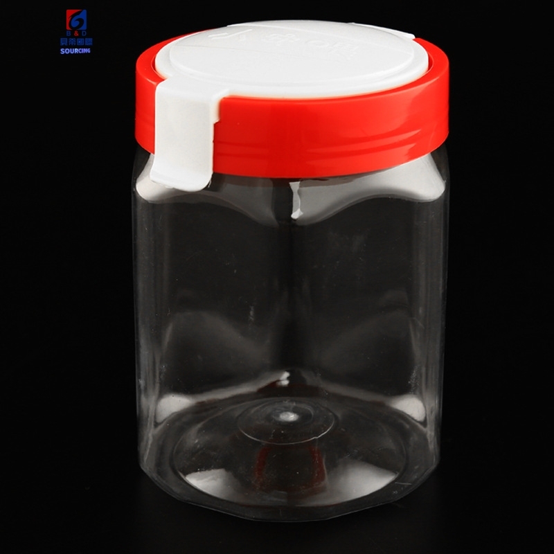 500ml Transparent Sealed Plastic Can