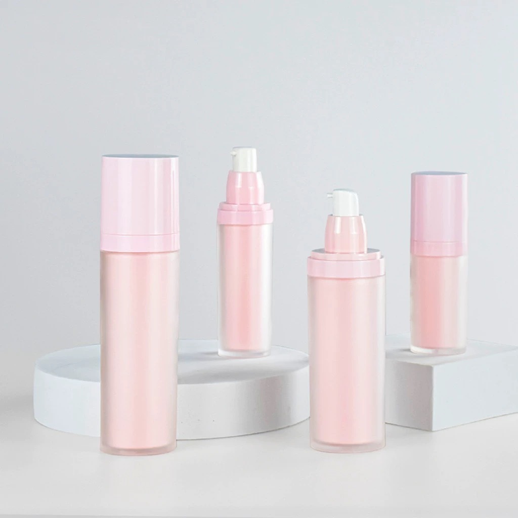 YUXI pink plastic bottle double thickening cosmetics packaging 30g cream bottle 100ml emulsion
