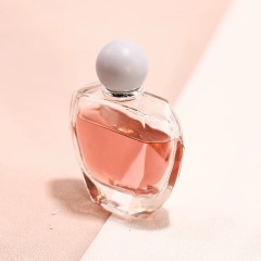 YUXI perfume water bottle 50ml heart-shaped bottle creative style thick bottom bayonet spray bottle empty bottle glass lid bottle