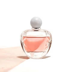 YUXI perfume water bottle 50ml heart-shaped bottle creative style thick bottom bayonet spray bottle empty bottle glass lid bottle