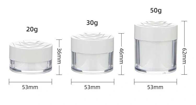 YUXI cosmetic Cream jar 20g30g50g empty sub packing