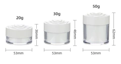 YUXI cosmetic Cream jar 20g30g50g empty sub packing