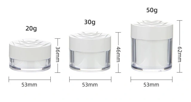 YUXI cosmetic Cream jar 20g30g50g empty sub packing