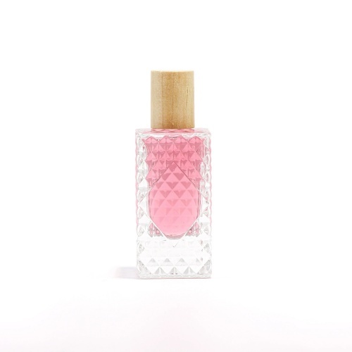 YUXI perfume bottle 50ml square rivet water cubic spray bottle thick bottom bayonet glass perfume sub-bottle
