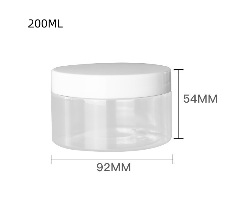 YUXI 89 tooth PET transparent empty bottle 200ML lotion cream packing