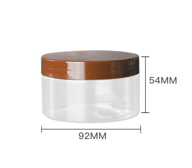 YUXI 89 tooth PET transparent empty bottle 200ML lotion cream packing