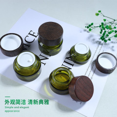 15g/30g/50g cosmetics eye cream/face cream portioned jars with wooden caps