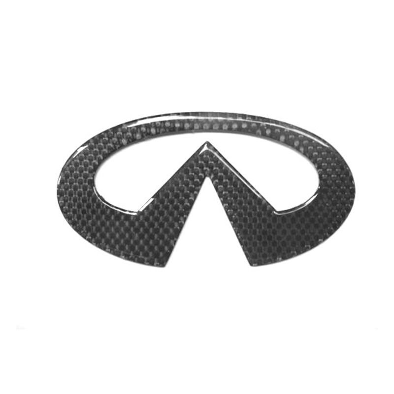 Real Carbon Trunk Emblem Badge Logo Sticker For Infiniti G37 G37s G35s G35 Fx Q50 Q60