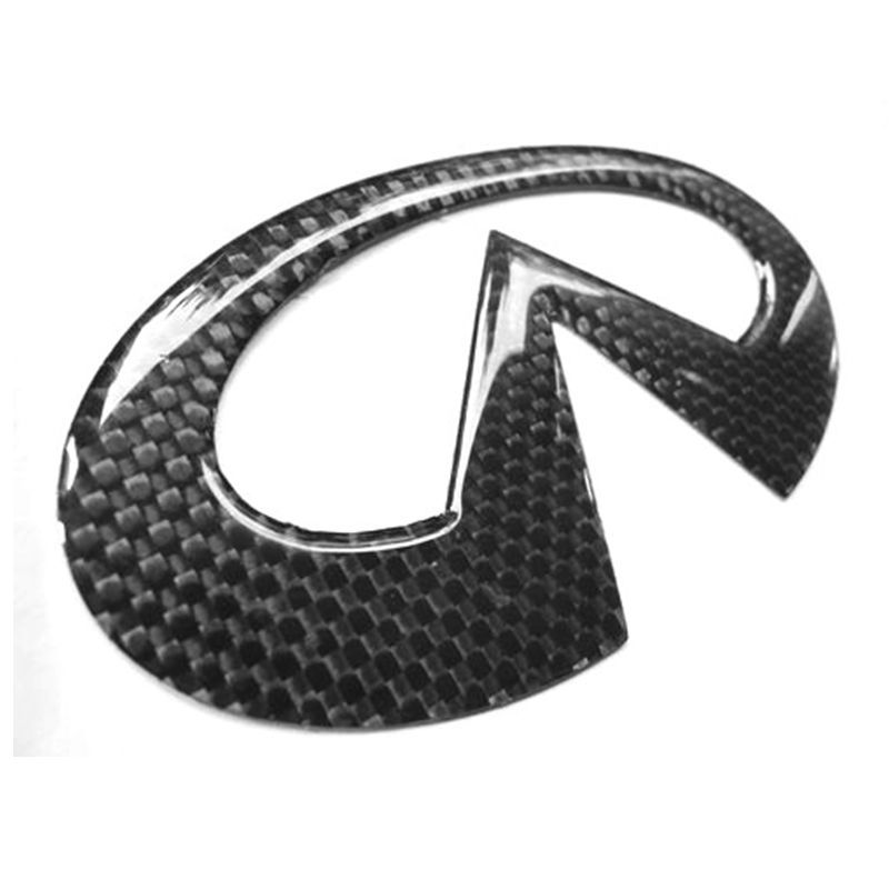 Real Carbon Trunk Emblem Badge Logo Sticker For Infiniti G37 G37s G35s G35 Fx Q50 Q60