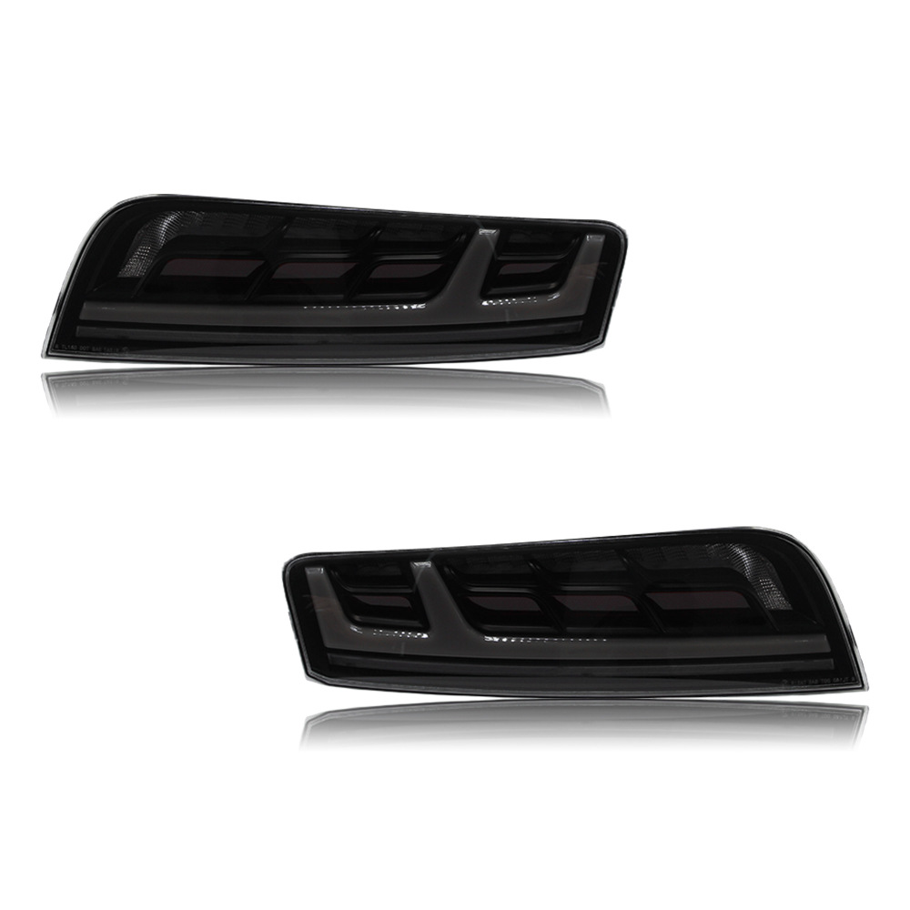 Clear Lens +White LED Bars Sequential Taillights VANTA DESIGN Left+Right For Audi R8 2007-2016