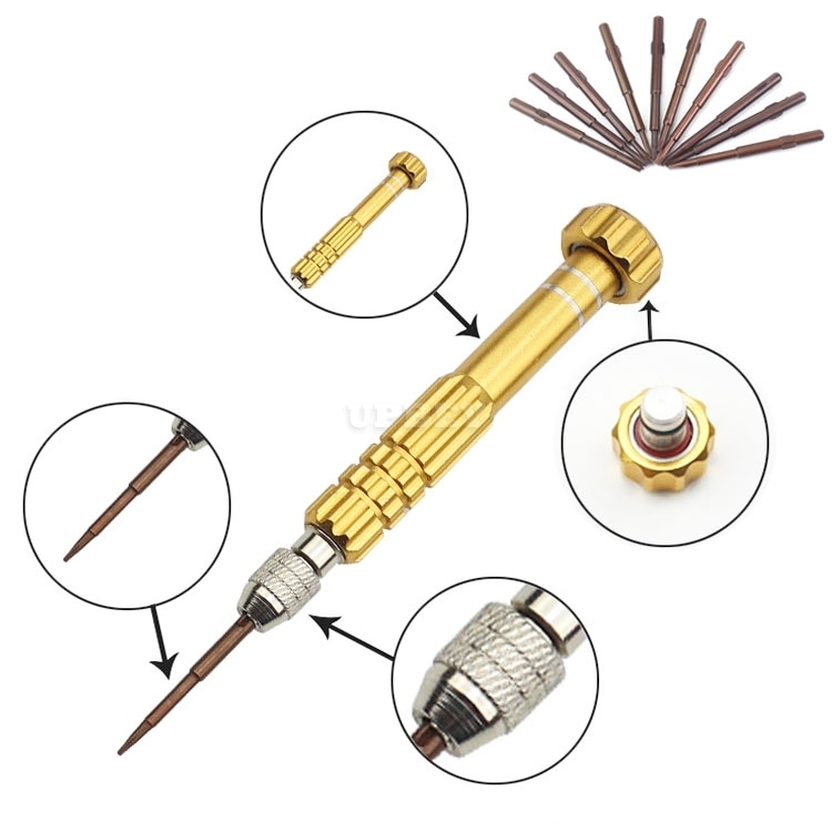 10 in 1 Repair Screwdriver Set T5 T3 T2 T6 2.0 1.5 0.8 0.6 1.5w 1.2 Universal for Smartphone, Tablet, Notebook