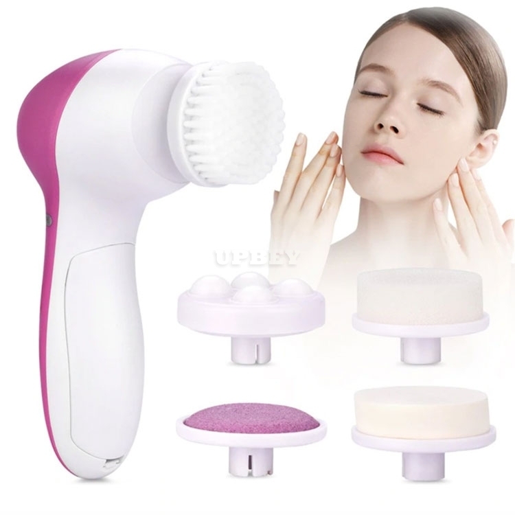 5 in 1 Facial Cleanser Massager Electric Beauty Care Brush AE-8782 Scrubber Face Care Skin