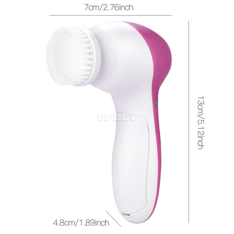 5 in 1 Facial Cleanser Massager Electric Beauty Care Brush AE-8782 Scrubber Face Care Skin