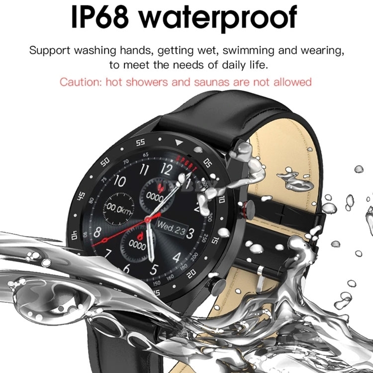 L7 Smartwatch Elegant IP68 BT ECG + PPG HRV GPS Heart Rate Watch Blood Pressure for Android / IOS