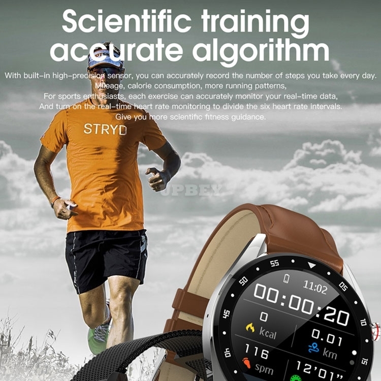 L7 Smartwatch Elegant IP68 BT ECG + PPG HRV GPS Heart Rate Watch Blood Pressure for Android / IOS
