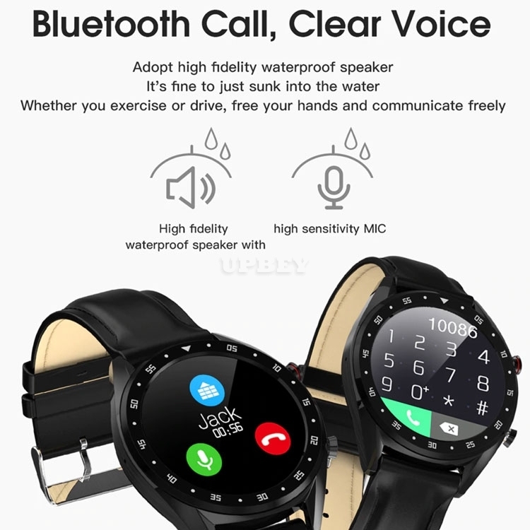L7 Smartwatch Elegant IP68 BT ECG + PPG HRV GPS Heart Rate Watch Blood Pressure for Android / IOS