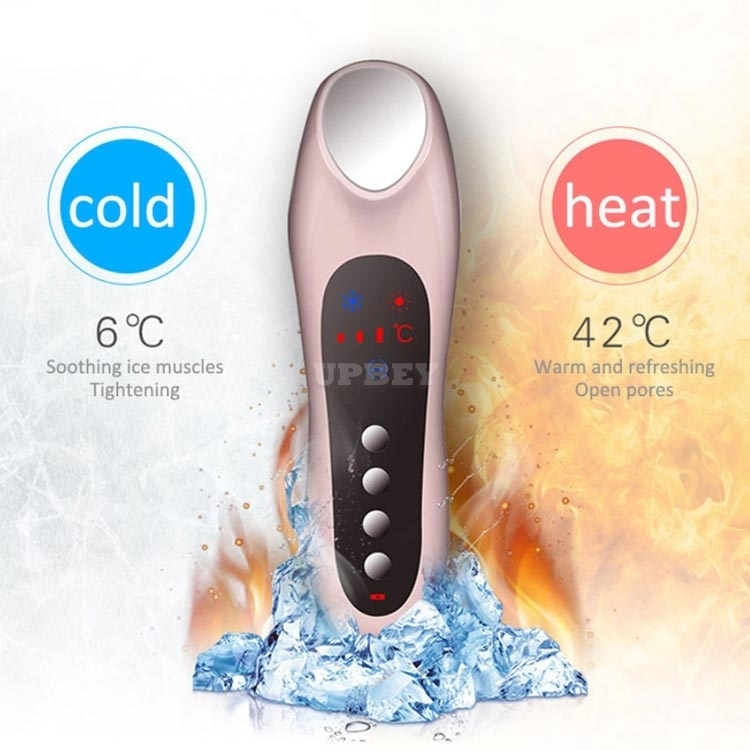 Ultrasonic Vibration Hot And Cold XN-8060 Negative Ion Cryotherapy Wrinkle Remover Essence Hammer Face Massage Instrument