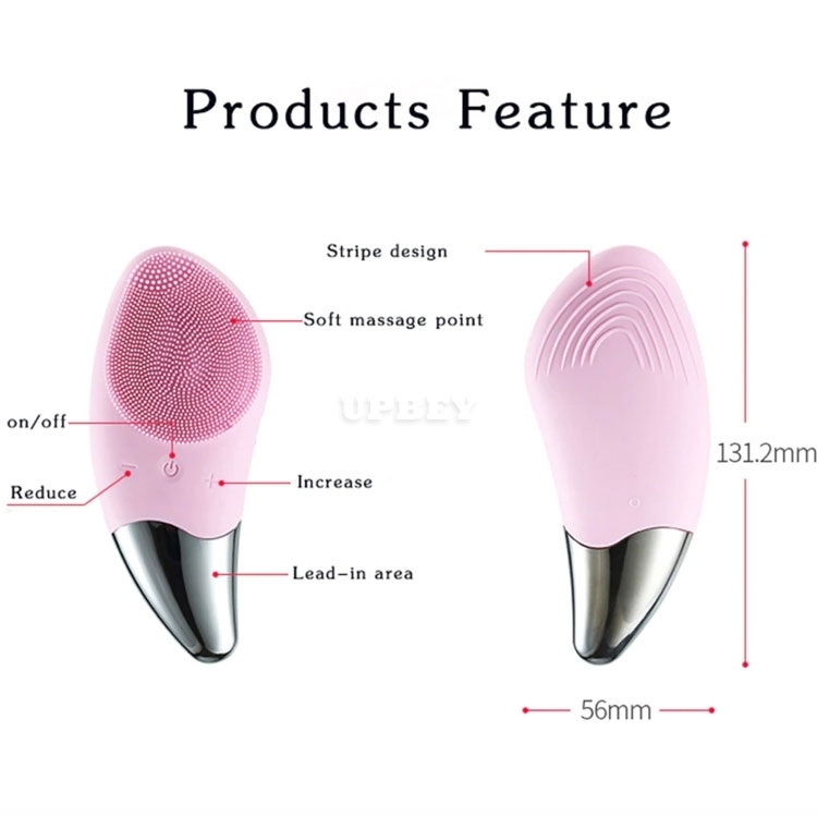 Facial Cleansing Electric Silicone Brush Face Cleansing DI01 Vibration Skin Massage Ultrasonic Beauty Tool
