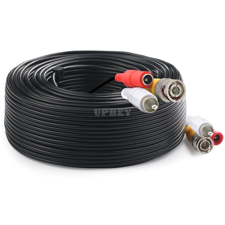 BNC+RCA+DC connector 3 in 1 CCTV Power Video Audio Extension Plug and Play Cable Wire for CCTV Security Camera System