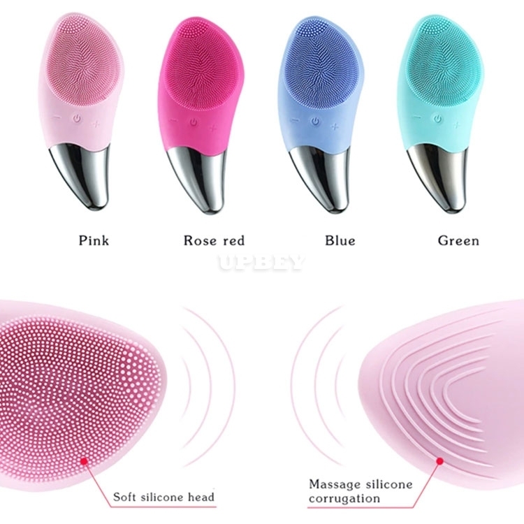 Facial Cleansing Electric Silicone Brush Face Cleansing DI01 Vibration Skin Massage Ultrasonic Beauty Tool