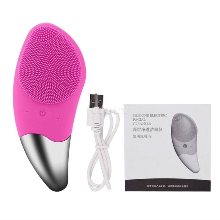 Facial Cleansing Electric Silicone Brush Face Cleansing DI01 Vibration Skin Massage Ultrasonic Beauty Tool