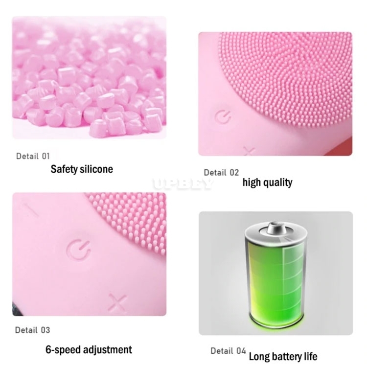 Facial Cleansing Electric Silicone Brush Face Cleansing DI01 Vibration Skin Massage Ultrasonic Beauty Tool