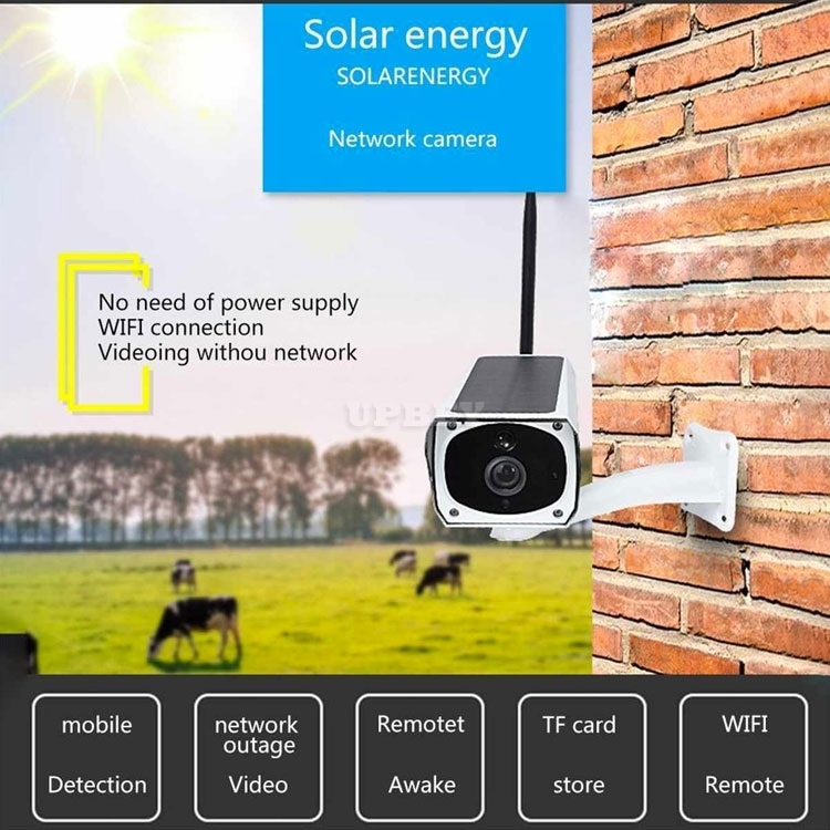 1080P Solar IP HD Camera 2MP Wireless Wi-fi Security Surveillance IP67 Waterproof Outdoor IR Night Vision TNSA1