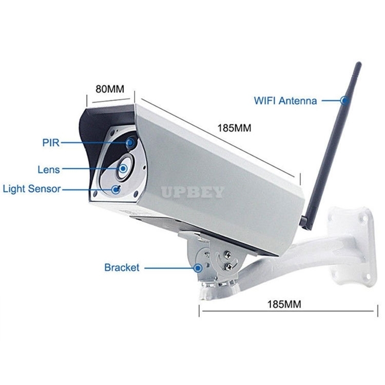 1080P Solar IP HD Camera 2MP Wireless Wi-fi Security Surveillance IP67 Waterproof Outdoor IR Night Vision TNSA1