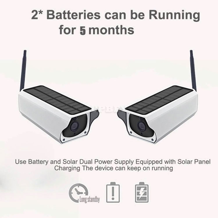 1080P Solar IP HD Camera 2MP Wireless Wi-fi Security Surveillance IP67 Waterproof Outdoor IR Night Vision TNSA1
