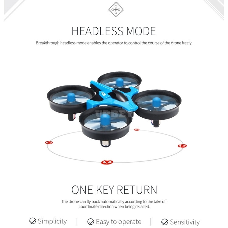 JJRC H36 Mini Drone 360 Quadcopter Gyro 2.4GHz Radio Control Flip 6-axis Degree One Key Return Led & Remote
