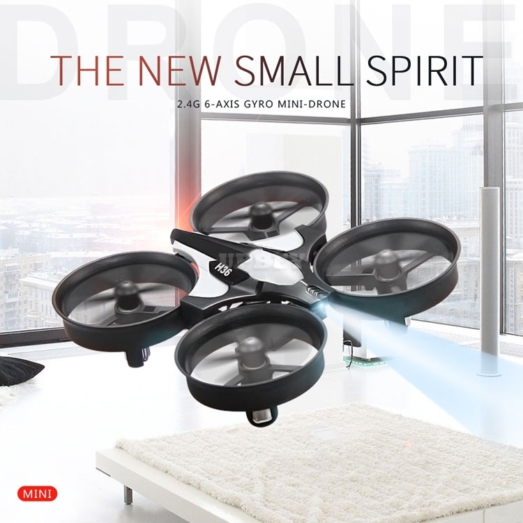 JJRC H36 Mini Drone 360 Quadcopter Gyro 2.4GHz Radio Control Flip 6-axis Degree One Key Return Led & Remote
