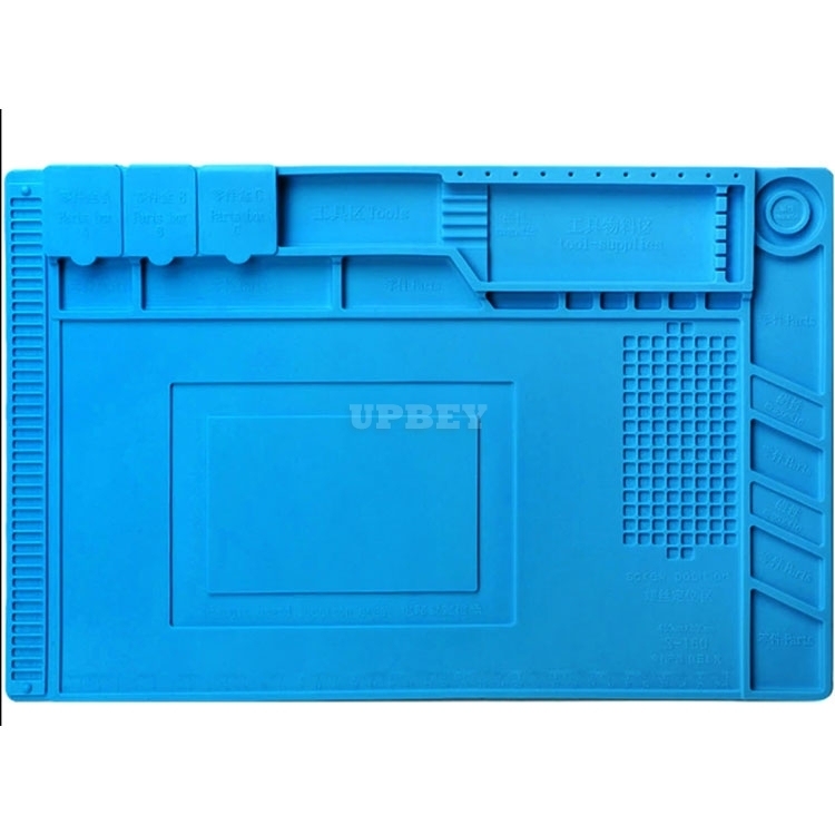 Kaisi S-160 45x30cm Silicone Desk Pad for Soldering Station Iron Computer PC Platform Repair Mat Magnetic Heat Insulation