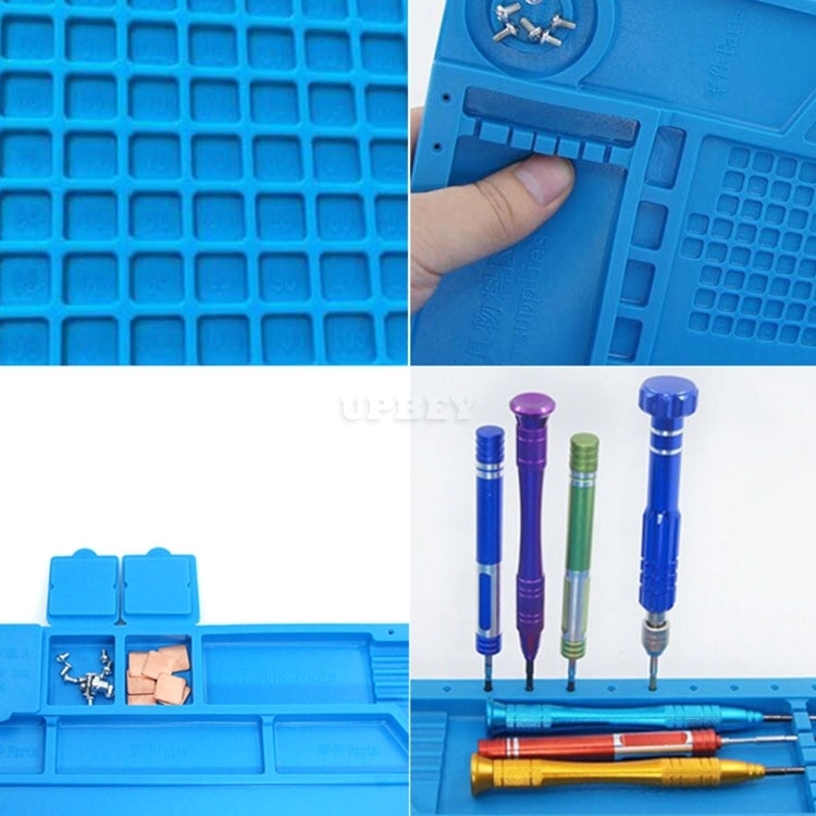 Kaisi S-160 45x30cm Silicone Desk Pad for Soldering Station Iron Computer PC Platform Repair Mat Magnetic Heat Insulation