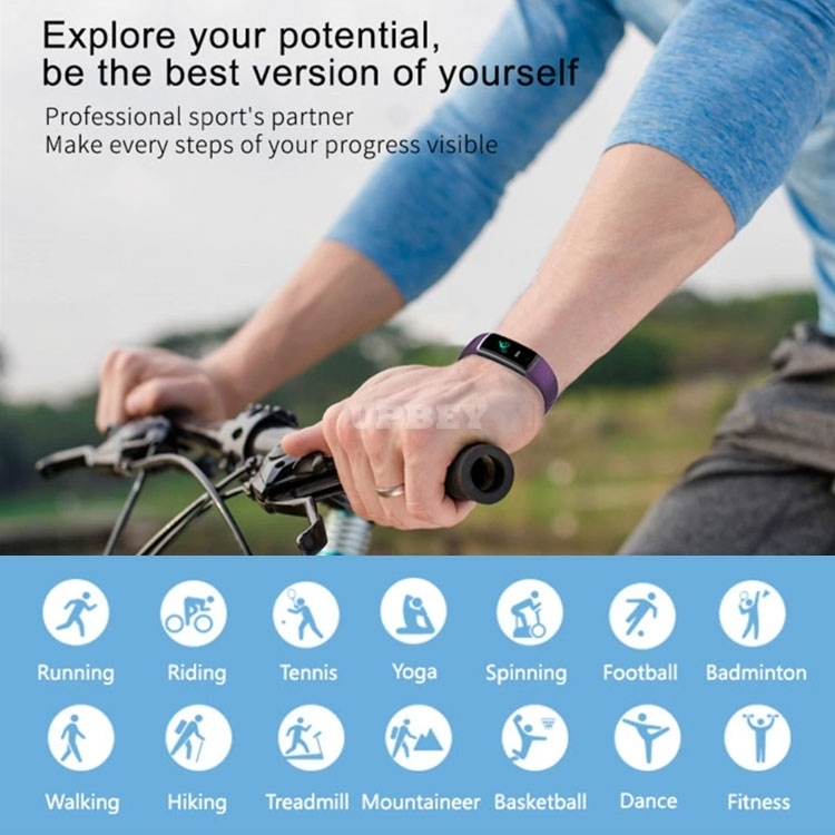 ID152 Smart Watch Band IP68 Waterproof Heart Rate Wristband Fitness Tracker Sport Bracelet Sleep Monitor for Men and Women