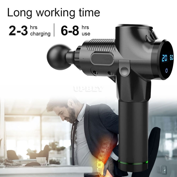 ND25 Electric Gun Body Massage Therapy Deep Vibration Zone Massager 1200-3300r/min for Body Health & Muscle Relaxation with Bag