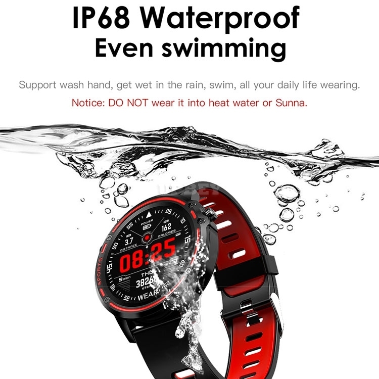 Smart Watch L8 for Men Heart Rate With ECG PPG Bracelet Band Bluetooth Blood Pressure for Sports Fitness Waterproof IP68