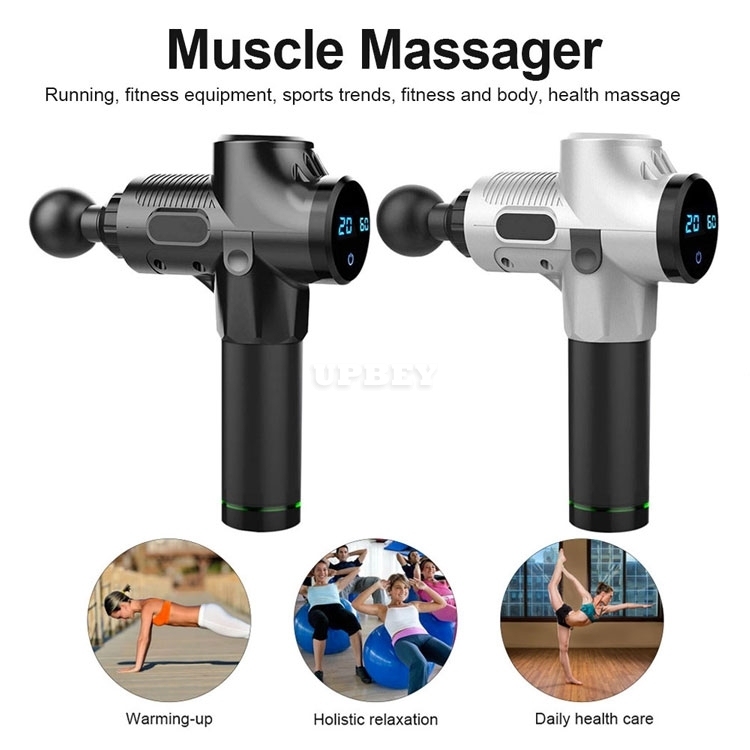 ND25 Electric Gun Body Massage Therapy Deep Vibration Zone Massager 1200-3300r/min for Body Health & Muscle Relaxation with Bag