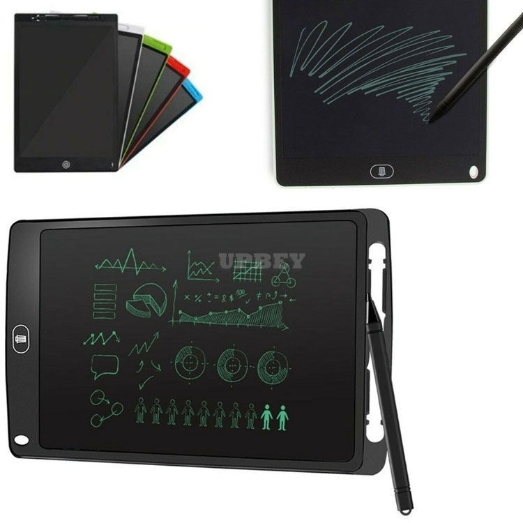 Graphic Tablet Board Digital For Drawing 12 / 8.5 inch Tablet Pad Writing For School Child Memo Kitchen Post Message Draft Paper + Pen
