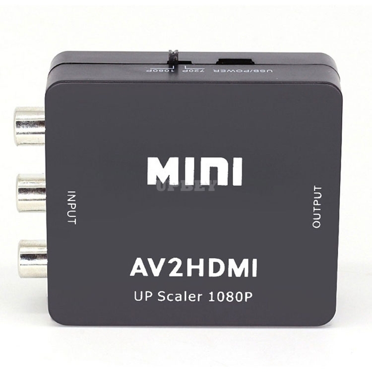 Adapter Video Box Converter From Analog RGB AV RCA F CVBS to HDMI F digital av2hdmi for HD TV PC DVD Projector
