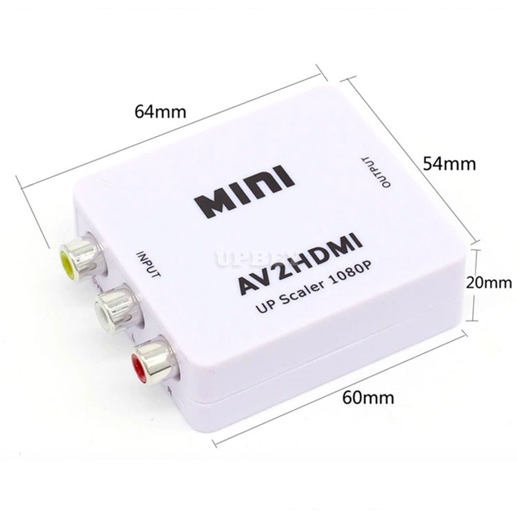 Adapter Video Box Converter From Analog RGB AV RCA F CVBS to HDMI F digital av2hdmi for HD TV PC DVD Projector