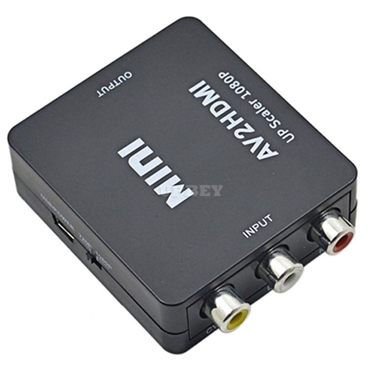 Adapter Video Box Converter From Analog RGB AV RCA F CVBS to HDMI F digital av2hdmi for HD TV PC DVD Projector