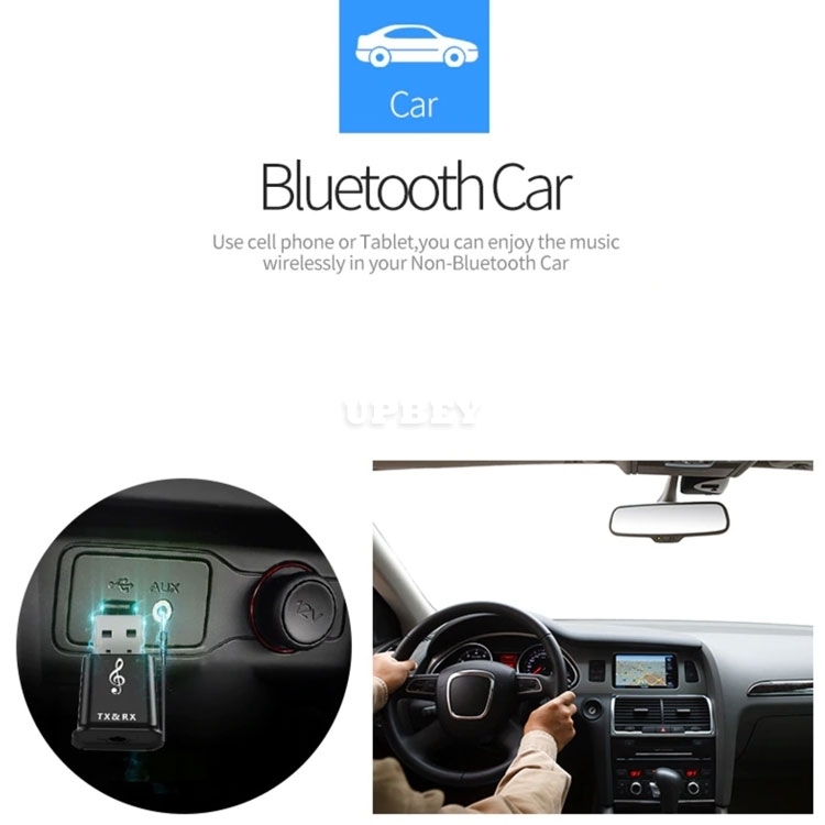 2in1 Adapter MSD168 Receiver Transmitter 3.5mm HIFI Stereo AUX Bluetooth v5.0 For Car Speaker TV