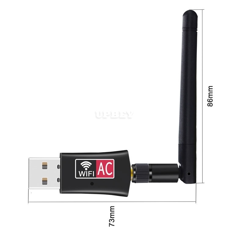 WIFI USB Network Adapter 600M Wireless Dual Band 2.4 / 5.8G Antenna Wi-fi Dongle for Windows XP Vista Win 7 8 10 Mac Linux
